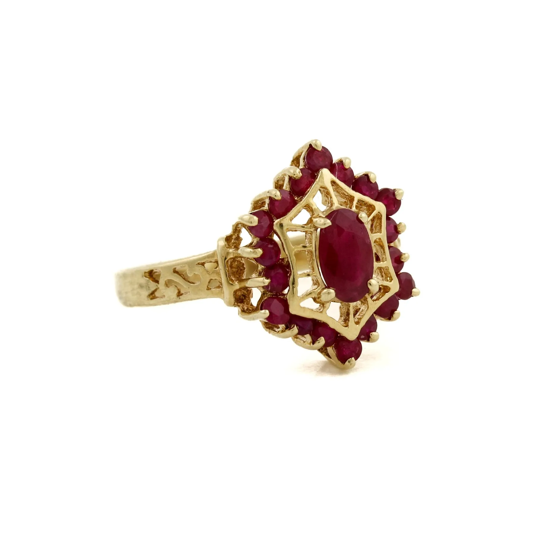 10 KT Gold x Vintage Ruby Cocktail Ring