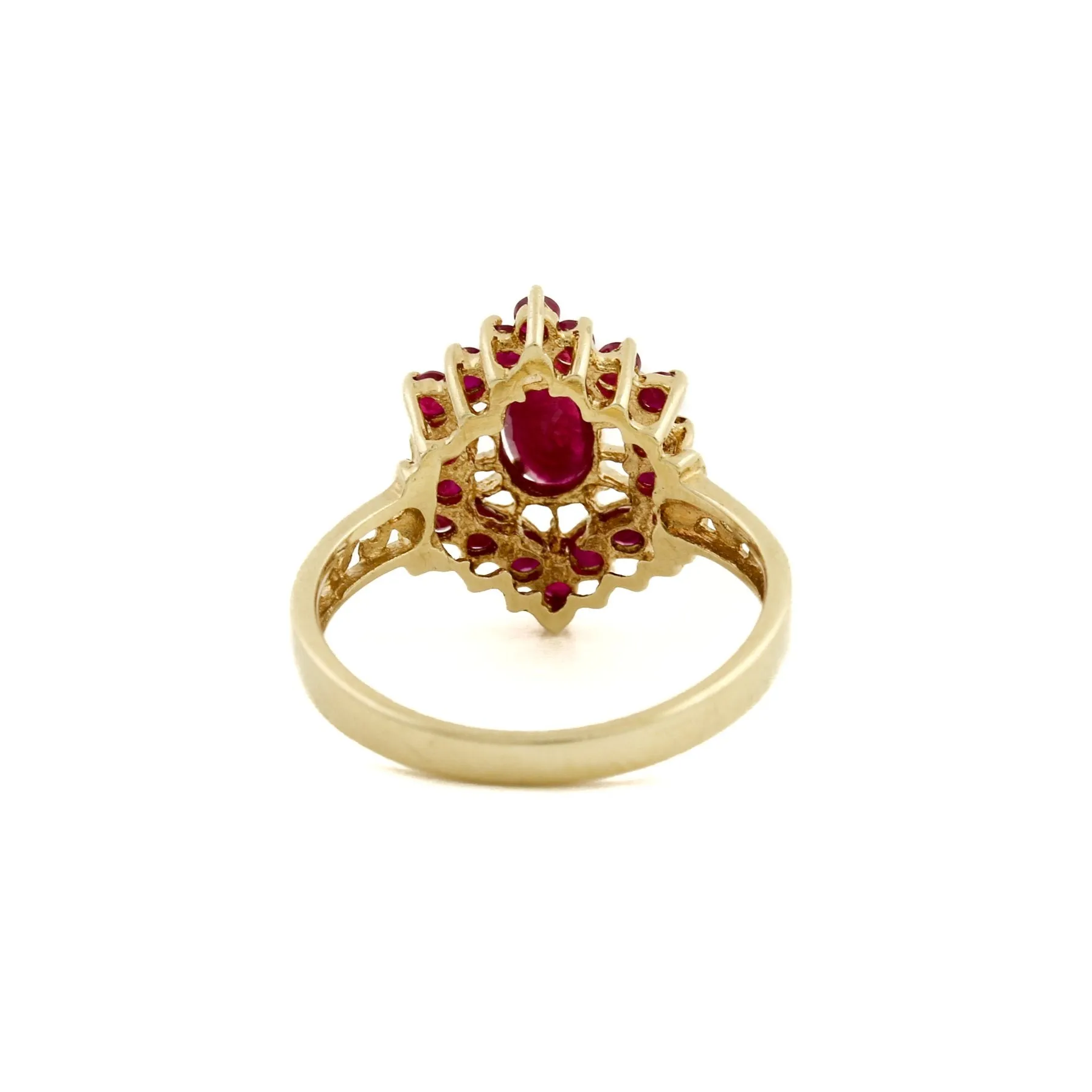 10 KT Gold x Vintage Ruby Cocktail Ring