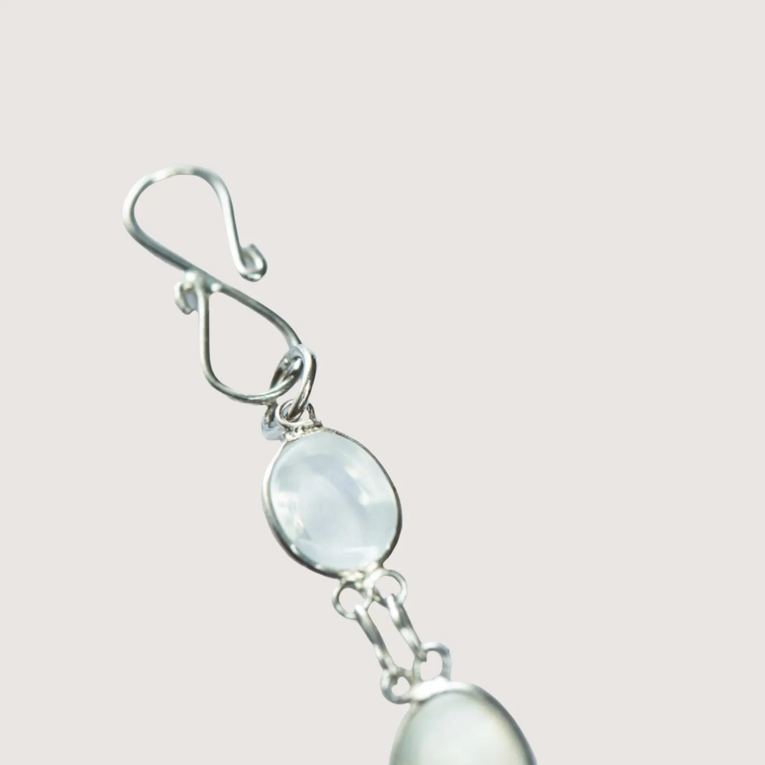 13ctw Moonstone Glow Cabochon Link Tennis Bracelet
