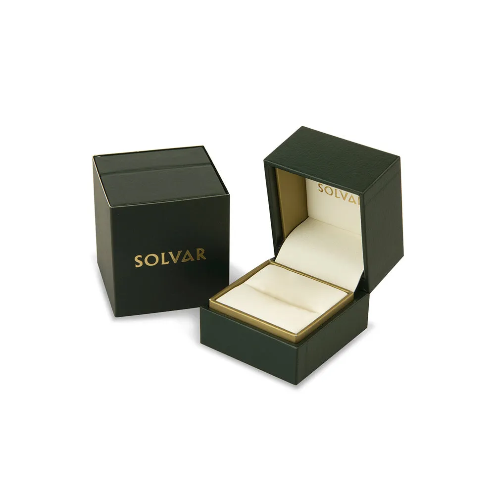 14k Gold Diamond & Emerald Set Claddagh Ring