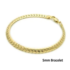 14K Gold FIlled Miami Cuban Bracelet 5mm