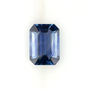 1.67ct 8.2x6mm EMERALD CUT SAPPHIRE NAVY BLUE LOOSE NATURAL GEMSTONE 1.5 CARAT