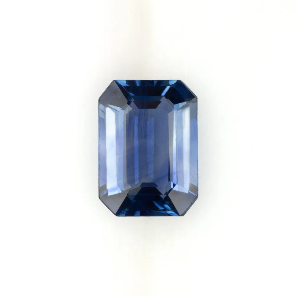 1.67ct 8.2x6mm EMERALD CUT SAPPHIRE NAVY BLUE LOOSE NATURAL GEMSTONE 1.5 CARAT