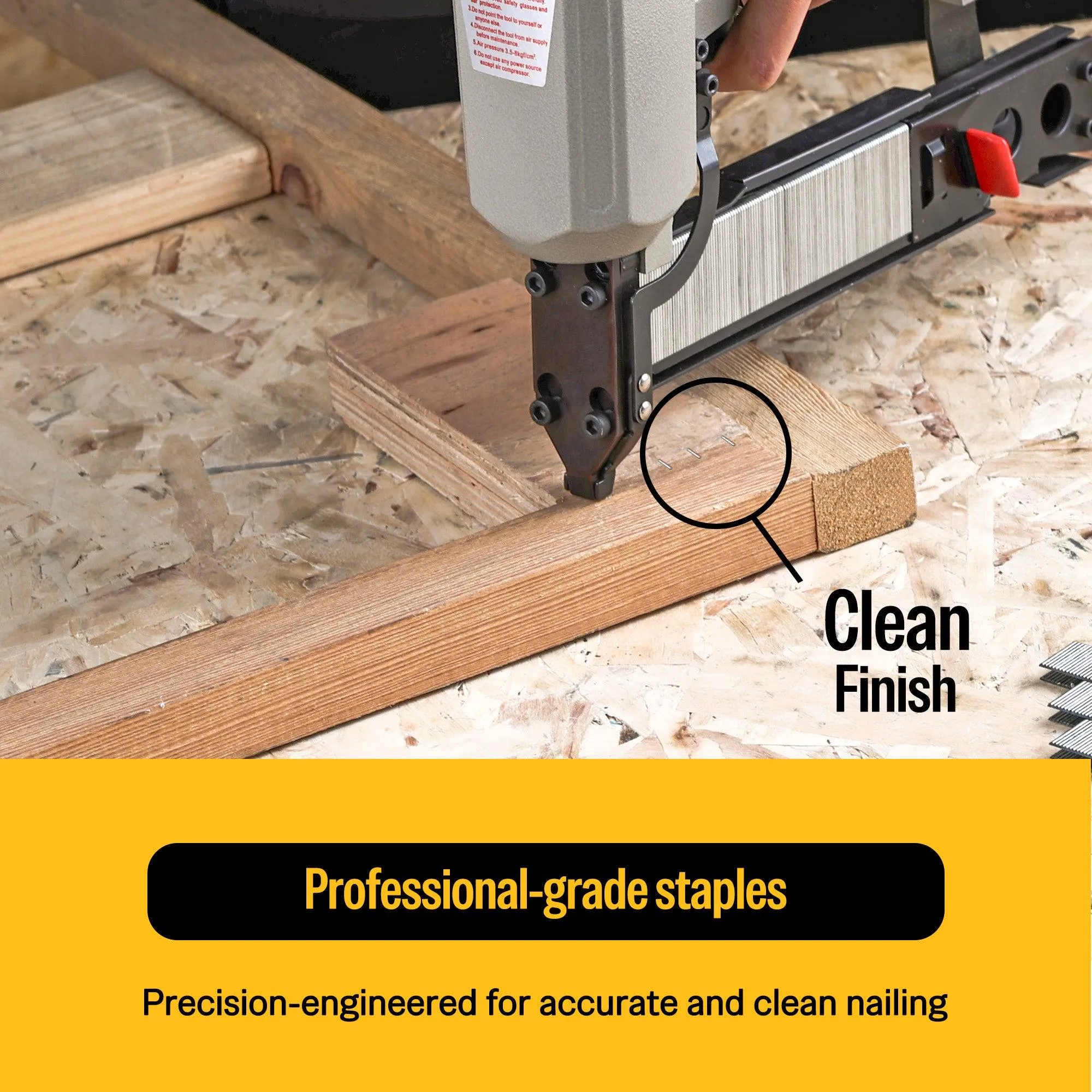 18 Gauge 1/4" Crown 1/2" to 1-1/2" Length Medium Wire Staples