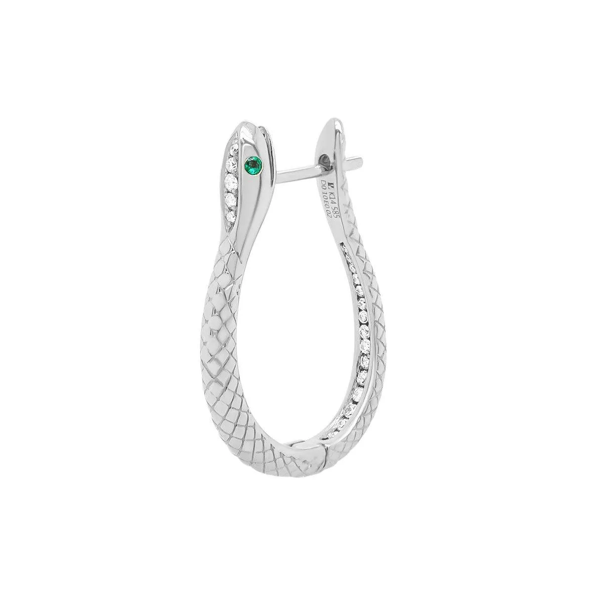1" Snake Hoop | 2.65GMS .10CT | Single