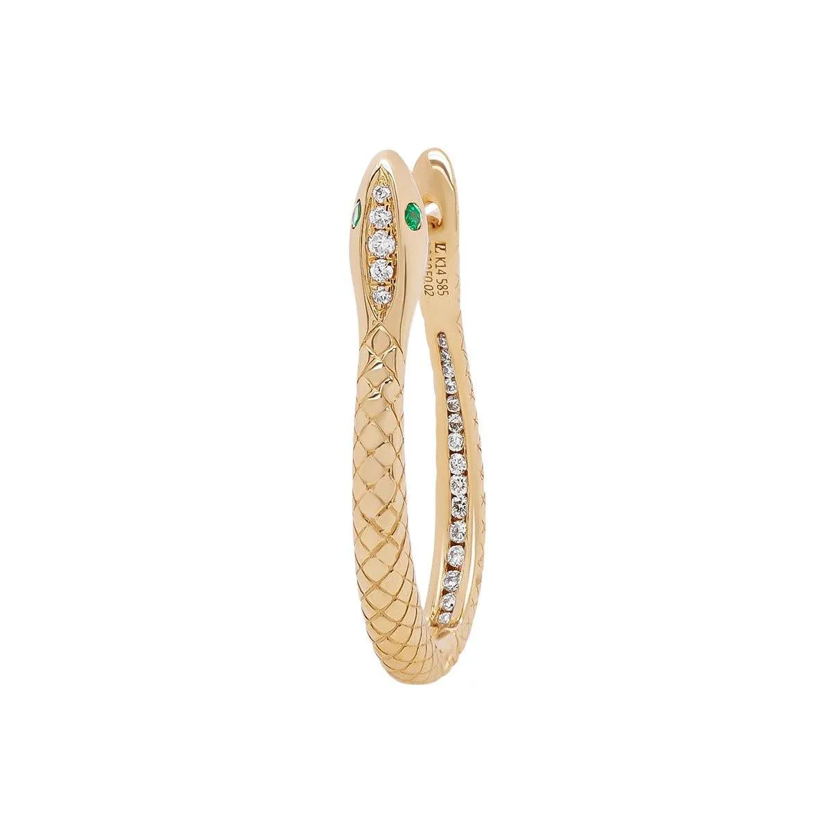 1" Snake Hoop | 2.65GMS .10CT | Single