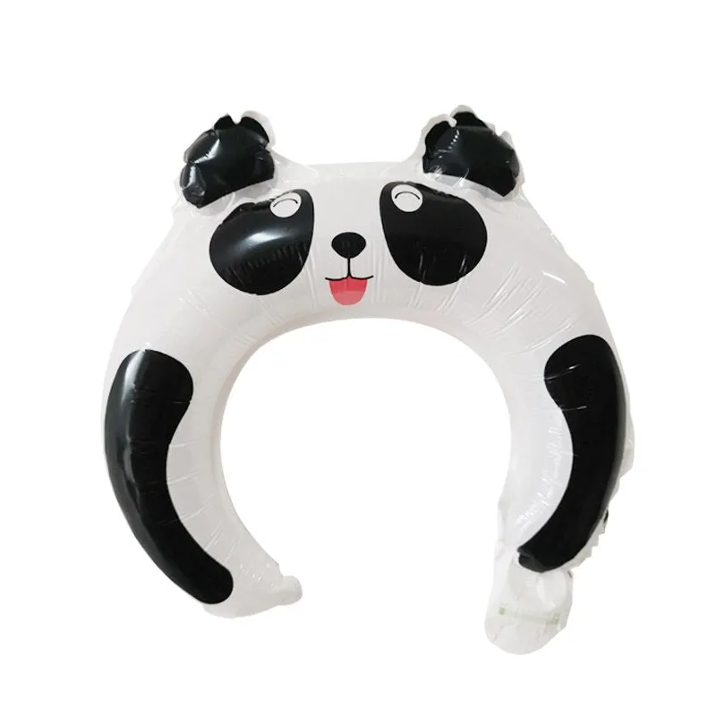 20pcs Cute Animal Tiara Headband Balloon Frog Panda Fox Tiger Cat Baby Shower Kids Toy Happy Birthday Wedding Party Decoration