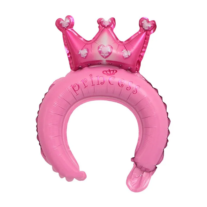 20pcs Cute Animal Tiara Headband Balloon Frog Panda Fox Tiger Cat Baby Shower Kids Toy Happy Birthday Wedding Party Decoration