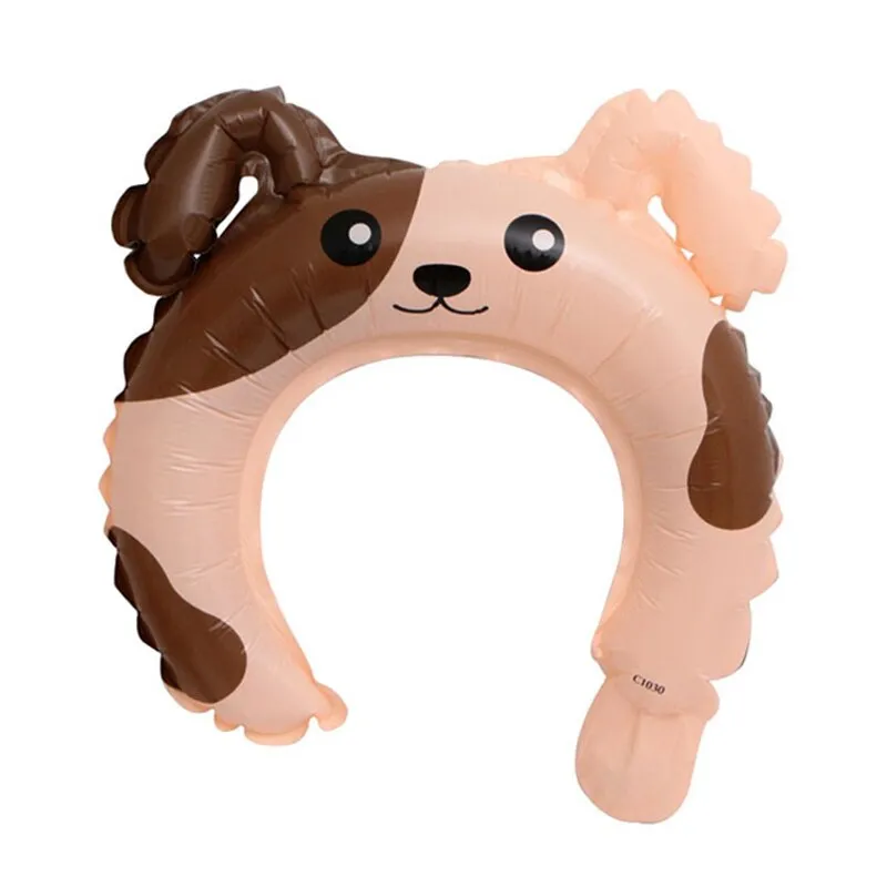 20pcs Cute Animal Tiara Headband Balloon Frog Panda Fox Tiger Cat Baby Shower Kids Toy Happy Birthday Wedding Party Decoration
