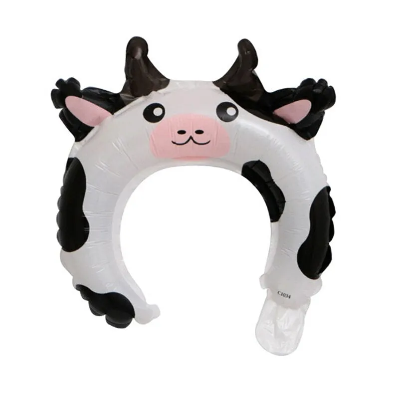 20pcs Cute Animal Tiara Headband Balloon Frog Panda Fox Tiger Cat Baby Shower Kids Toy Happy Birthday Wedding Party Decoration