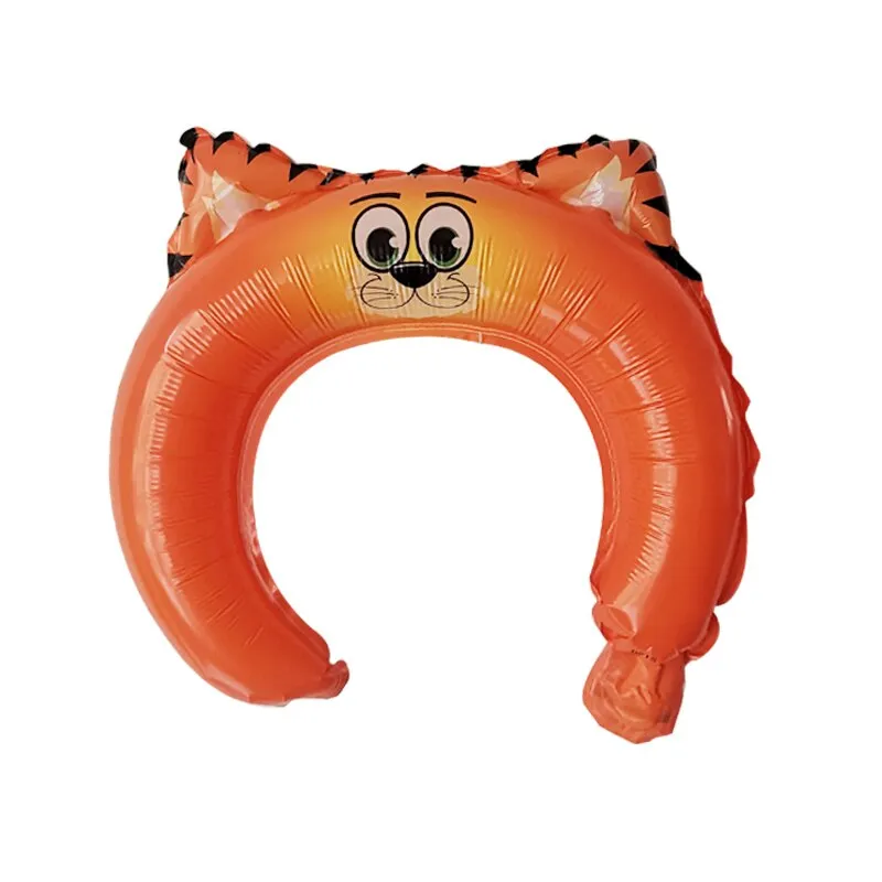 20pcs Cute Animal Tiara Headband Balloon Frog Panda Fox Tiger Cat Baby Shower Kids Toy Happy Birthday Wedding Party Decoration