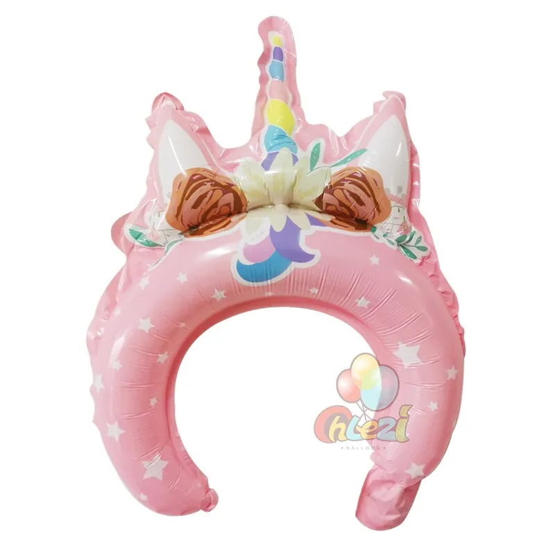 20pcs Cute Animal Tiara Headband Balloon Frog Panda Fox Tiger Cat Baby Shower Kids Toy Happy Birthday Wedding Party Decoration