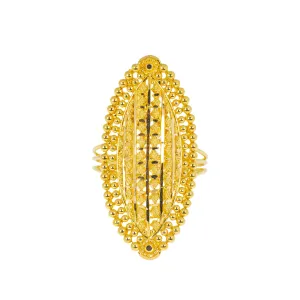 22K Yellow Gold & White Gold Ring (5.5gm)