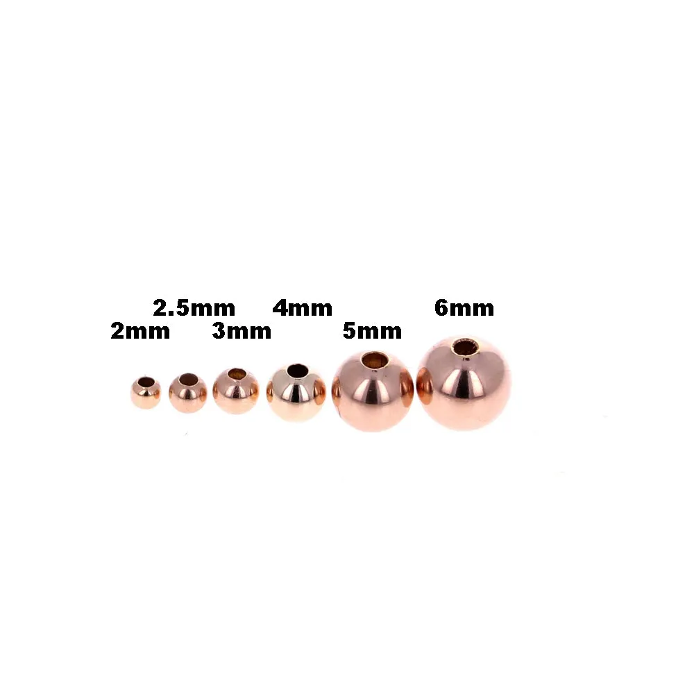 2.5mm Rose Gold Filled Round Bead
