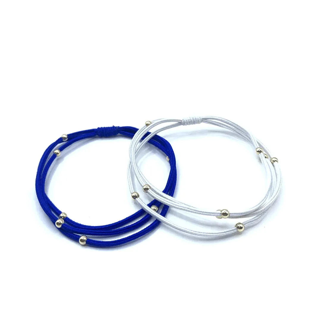 3mm Gold Water Pony Waterproof Bracelet Hair Bands