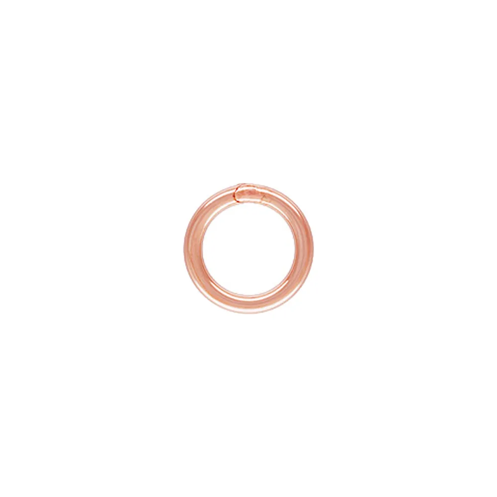 5mm 20gauge Rose Gold Filled Closed Jump Rings