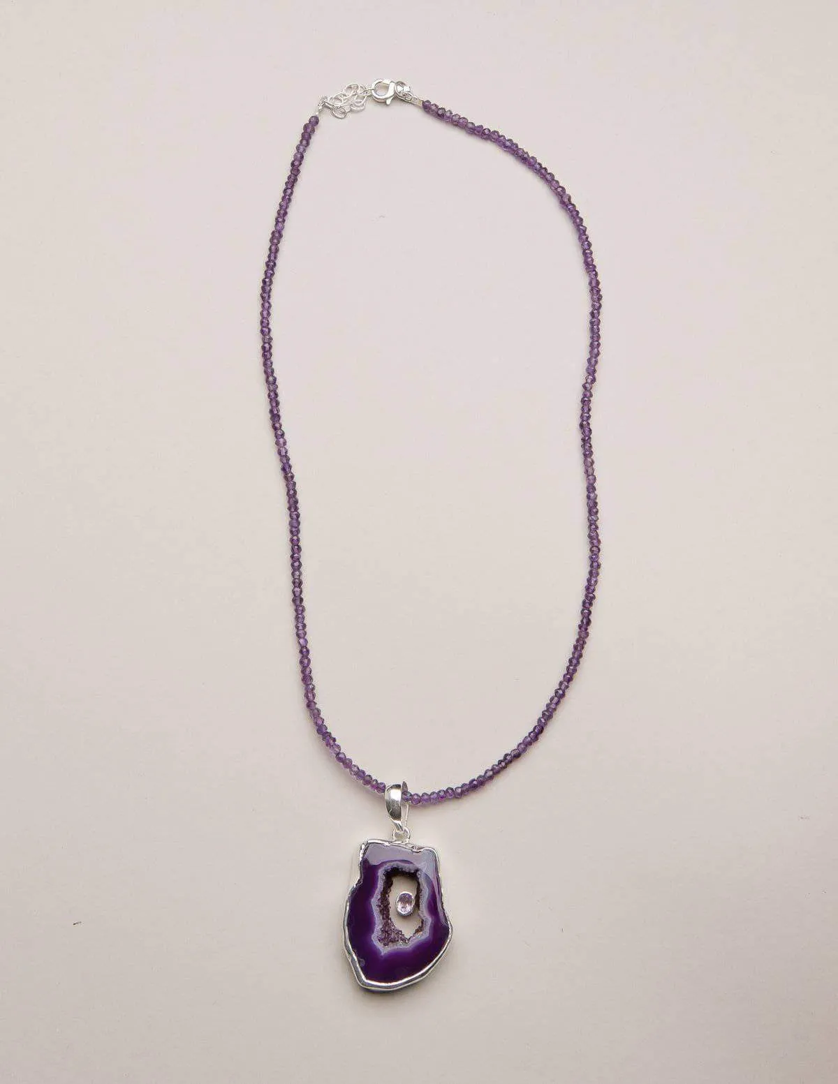 Amethyst Geode Necklace - One-of-a-Kind