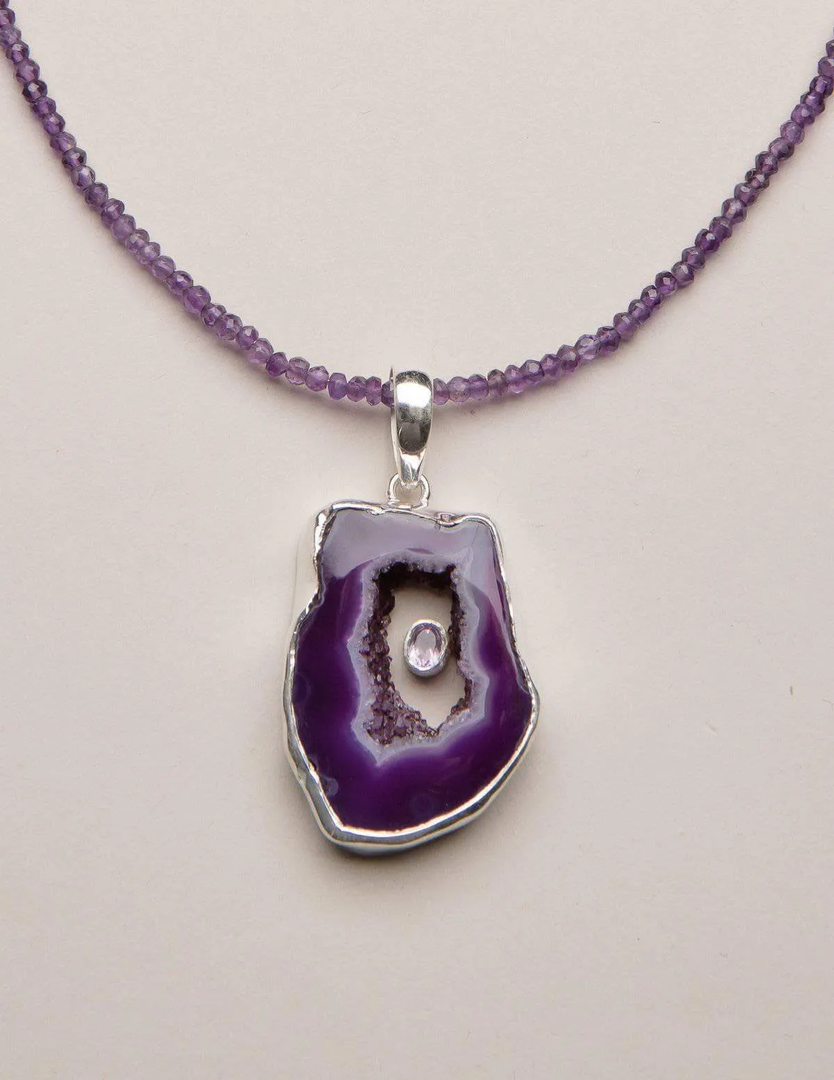 Amethyst Geode Necklace - One-of-a-Kind