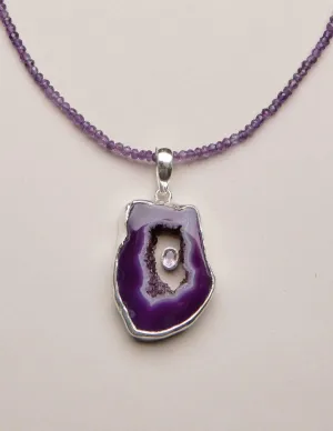 Amethyst Geode Necklace - One-of-a-Kind