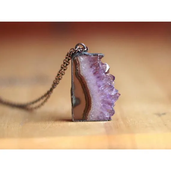 Amethyst Slice Necklace