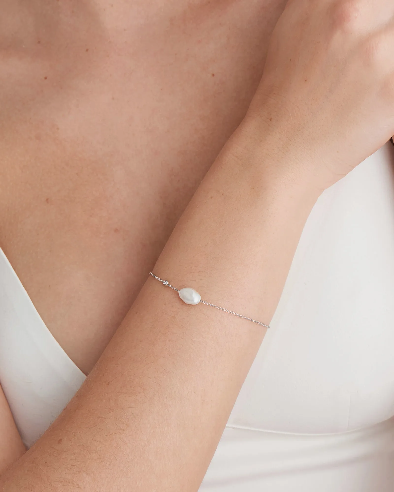 Ania Haie Pearl Bracelet Silver