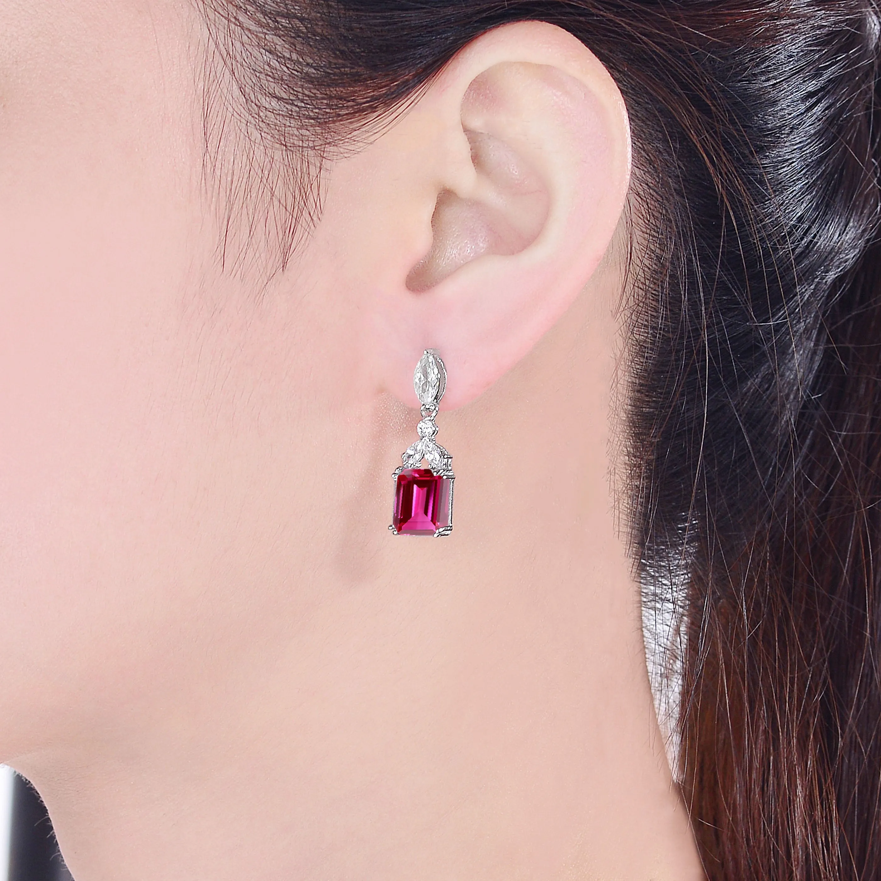Antoinette Rectangular Drop Earrings