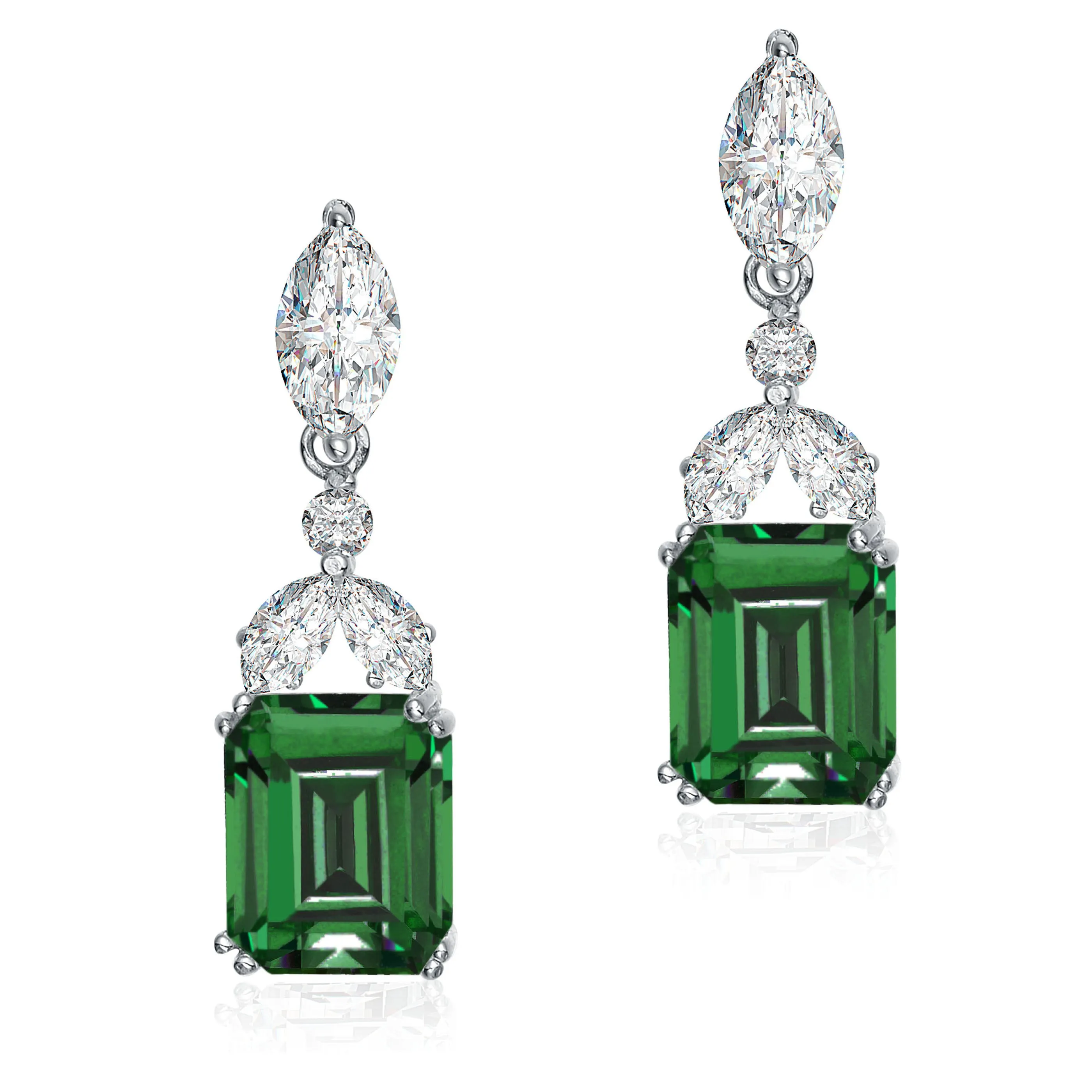 Antoinette Rectangular Drop Earrings