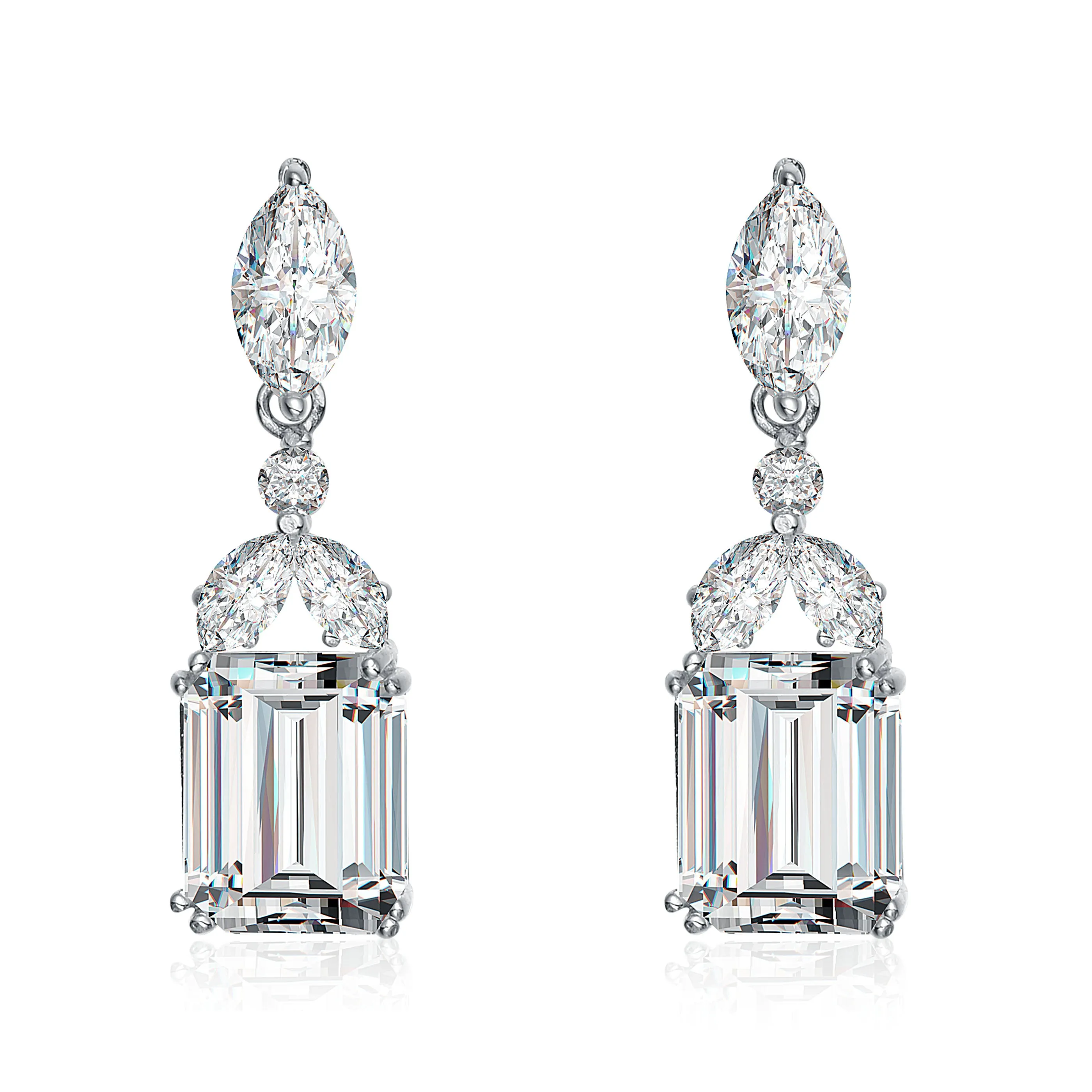 Antoinette Rectangular Drop Earrings