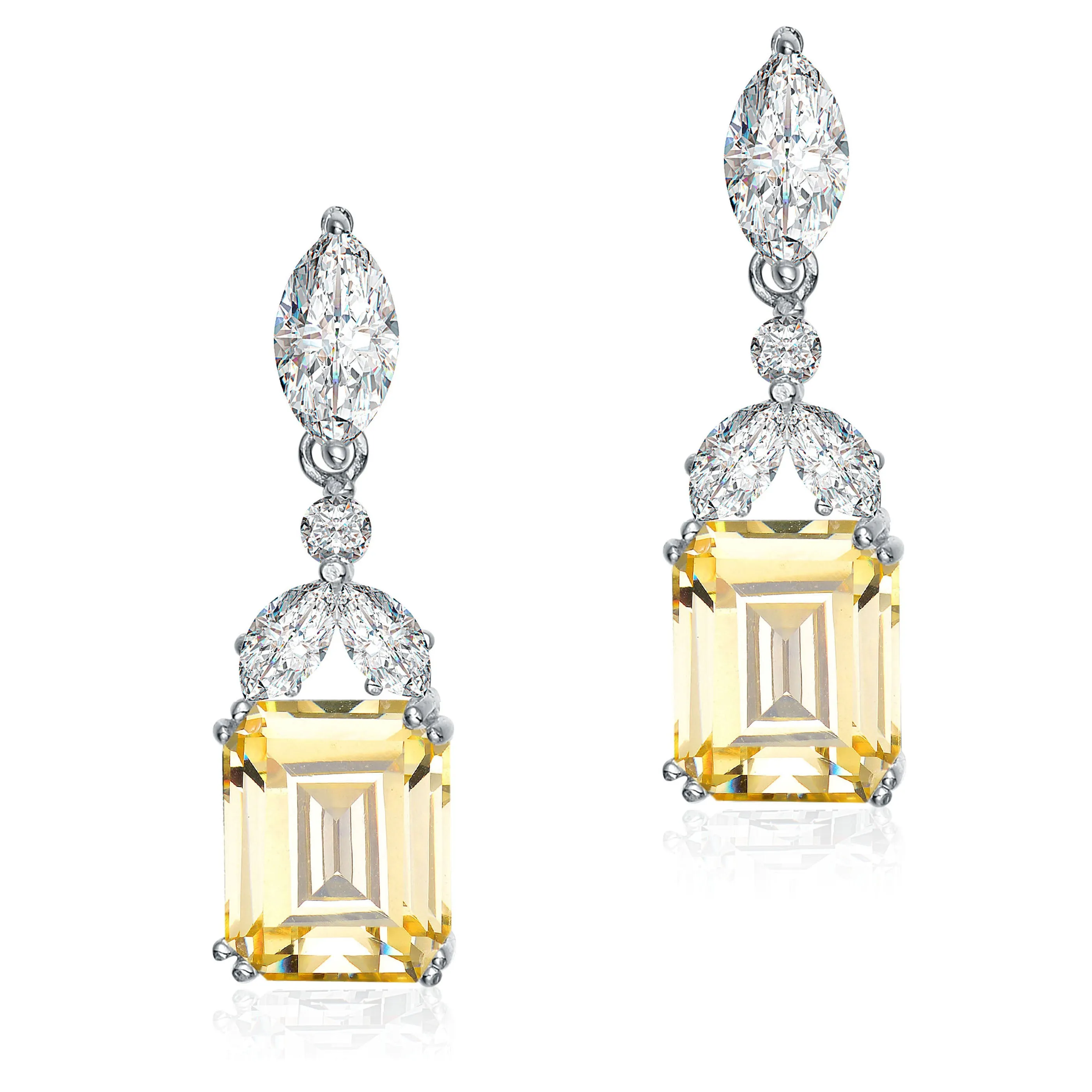 Antoinette Rectangular Drop Earrings