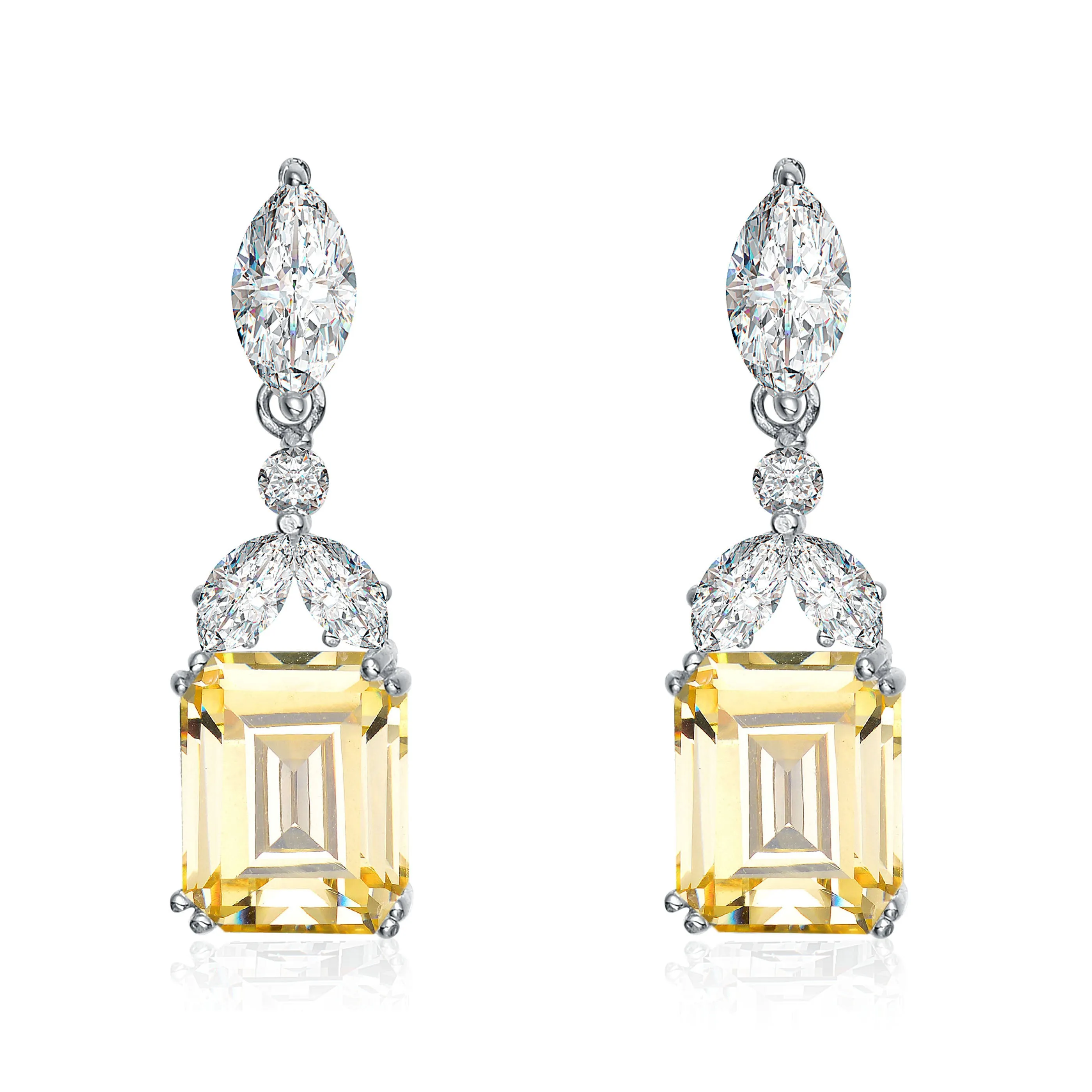 Antoinette Rectangular Drop Earrings