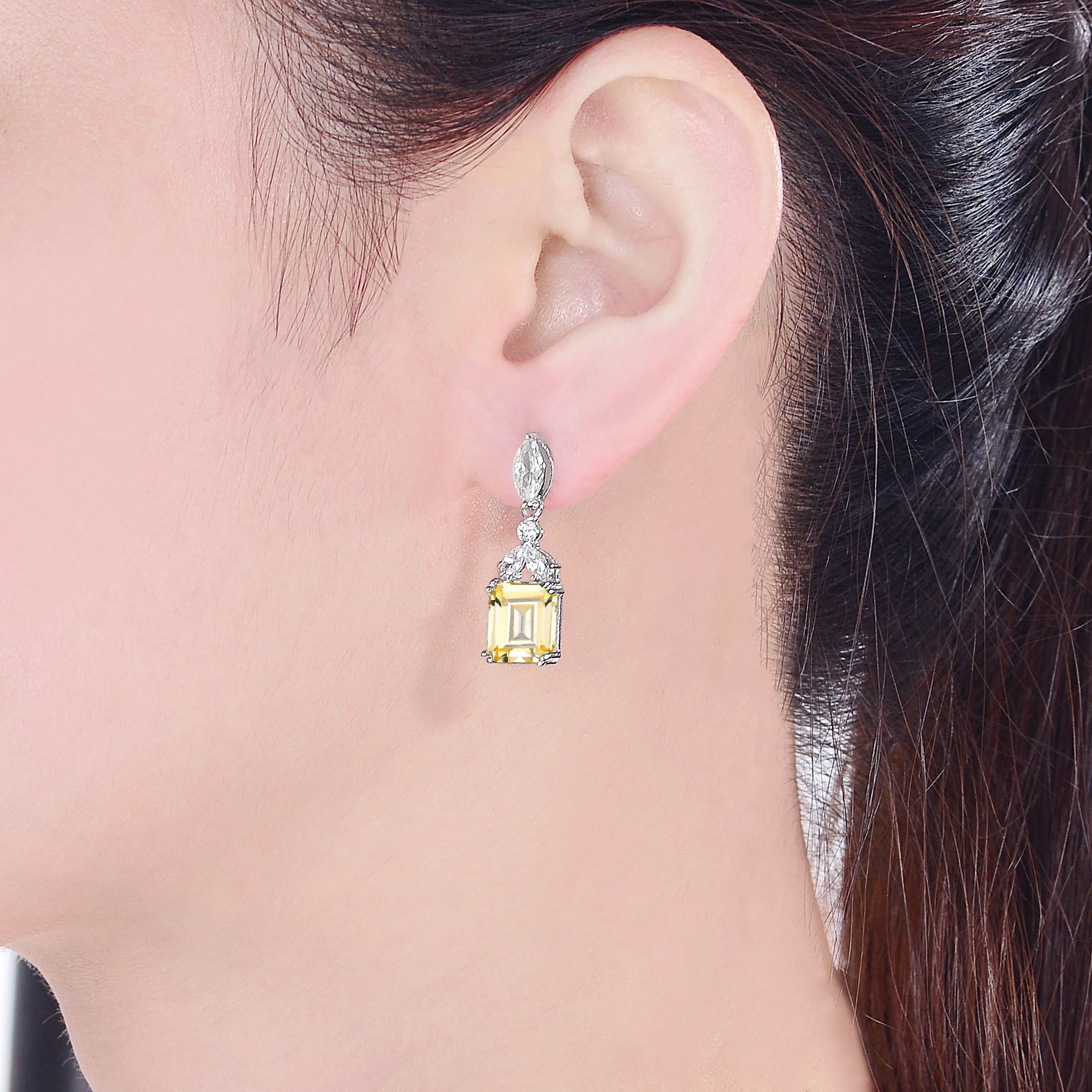 Antoinette Rectangular Drop Earrings