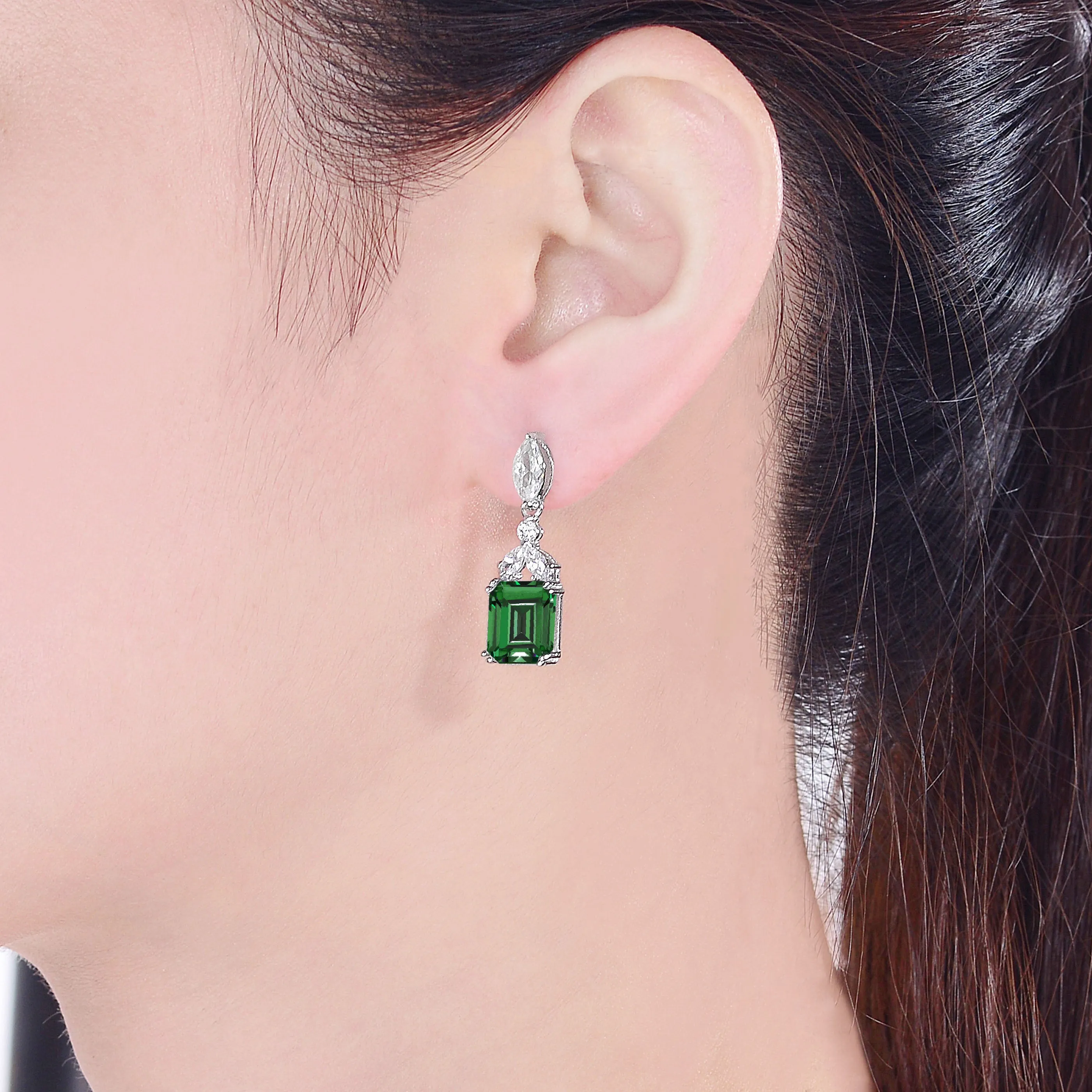 Antoinette Rectangular Drop Earrings