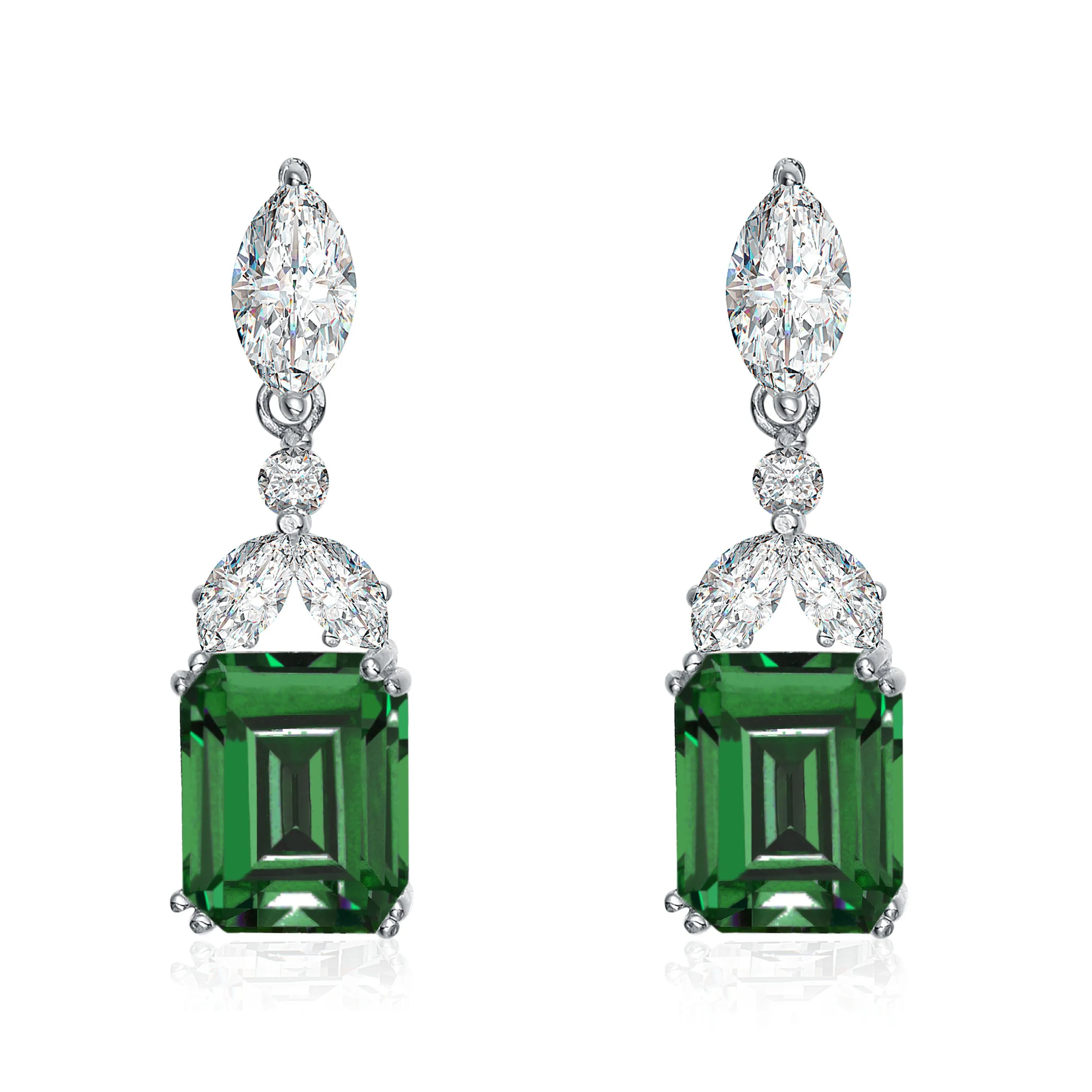 Antoinette Rectangular Drop Earrings
