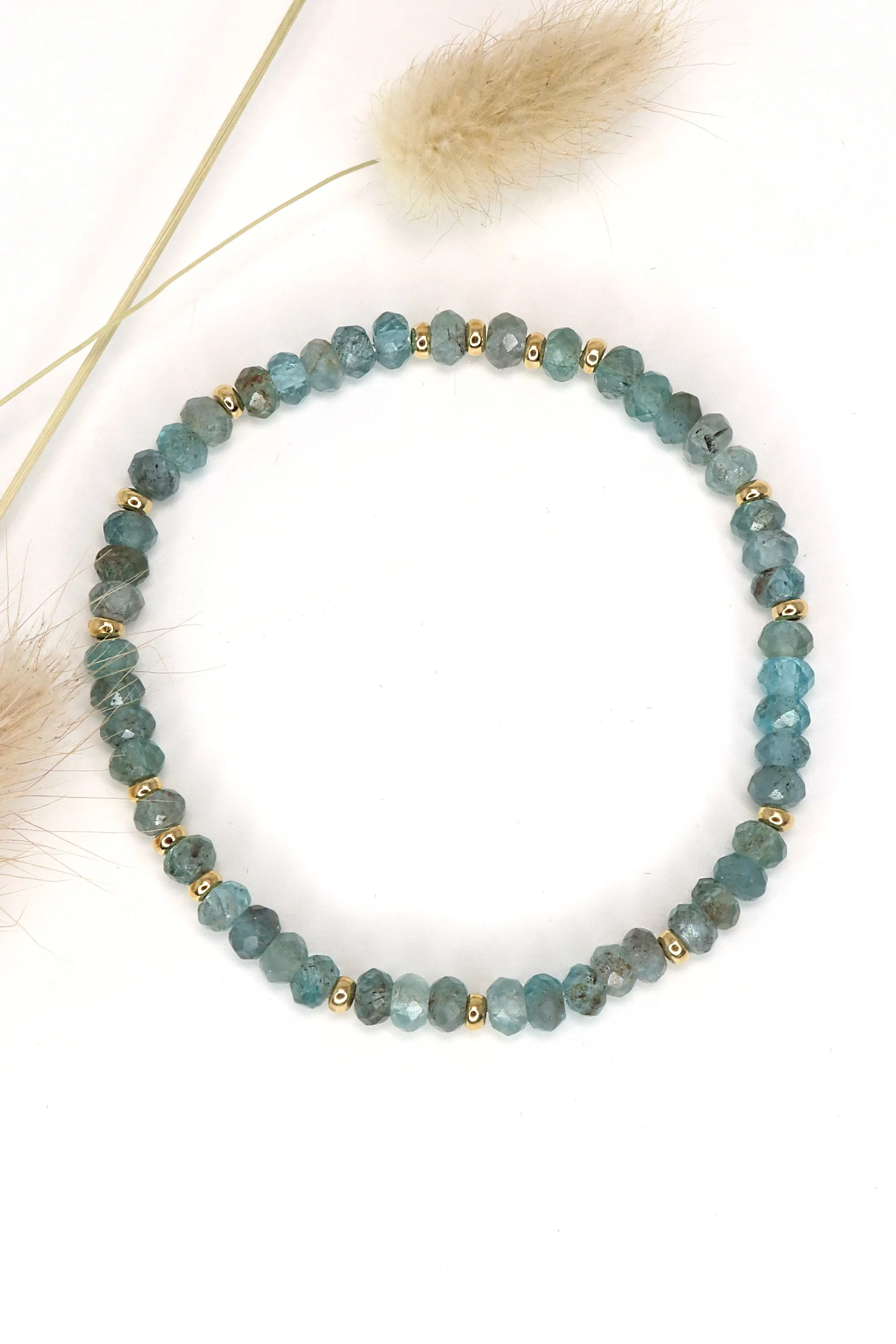 Apatite & Gold Bracelet