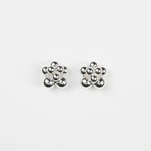 Ball Cluster Earrings | Silver