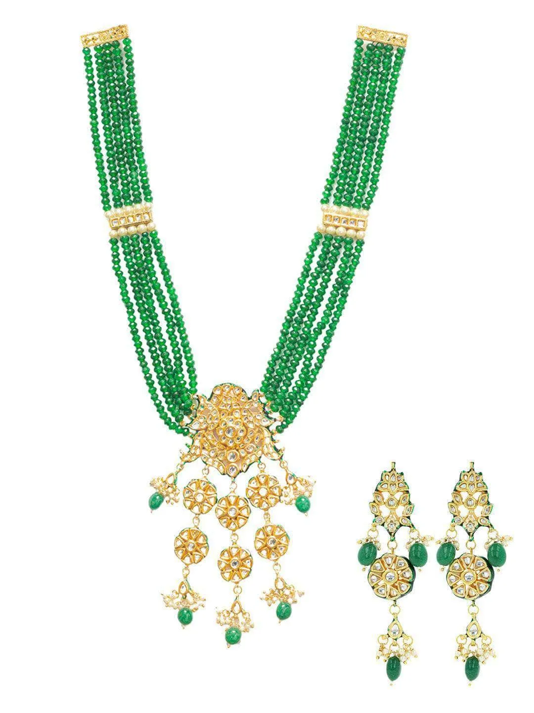 Big Pendant With Beryl Beads