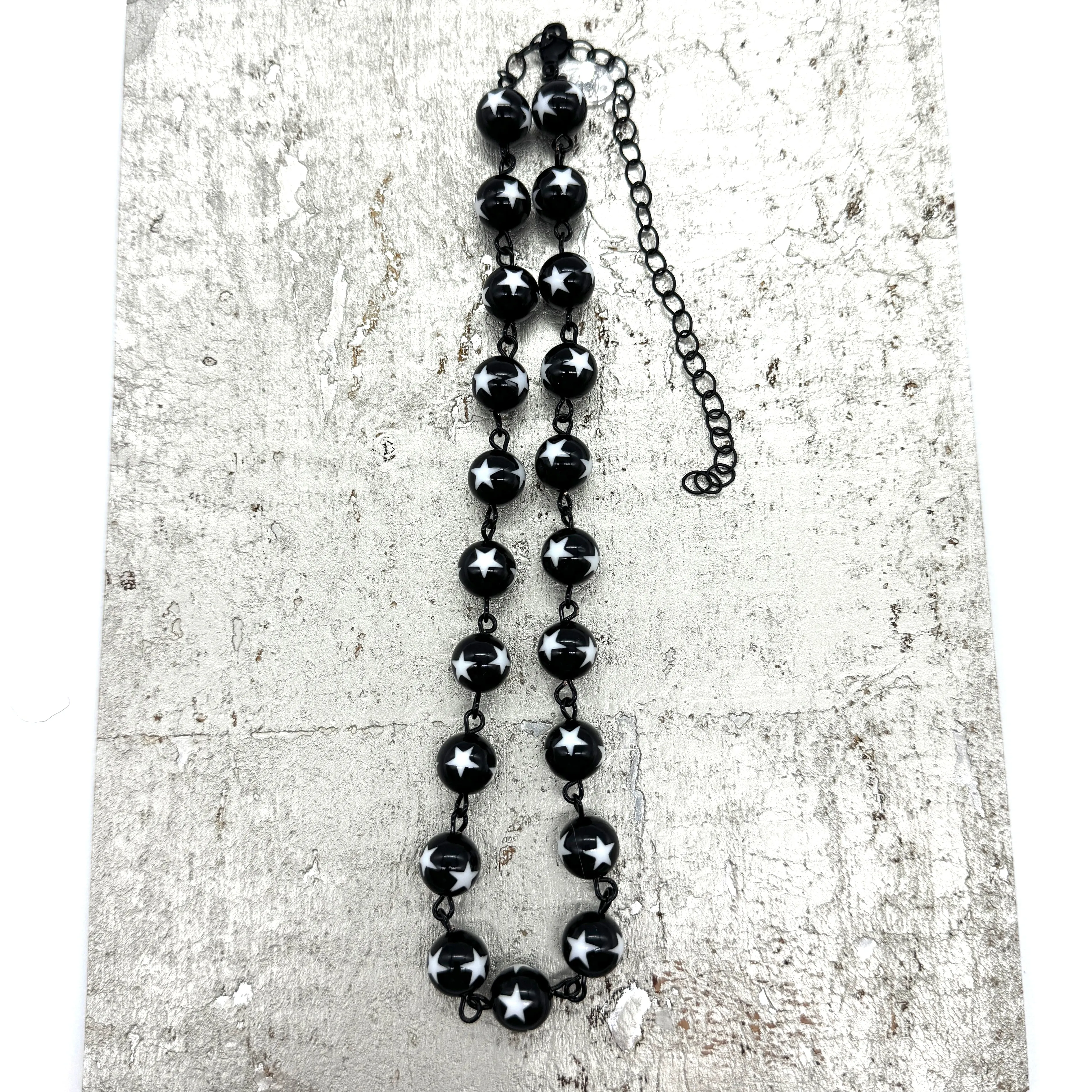 Black & White Star Mini Amelia Necklace