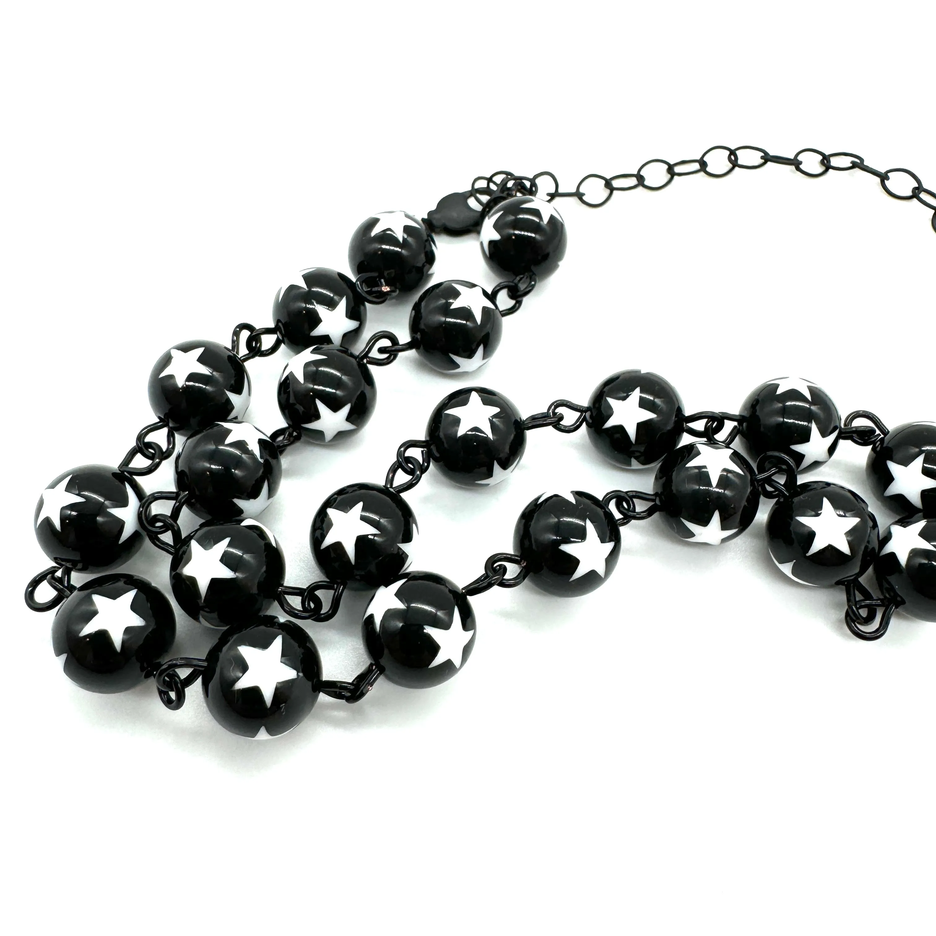 Black & White Star Mini Amelia Necklace