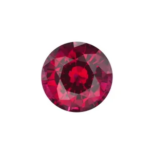 BRILLIANT ROUND CUT - Chatham Lab Grown Ruby Loose Gem