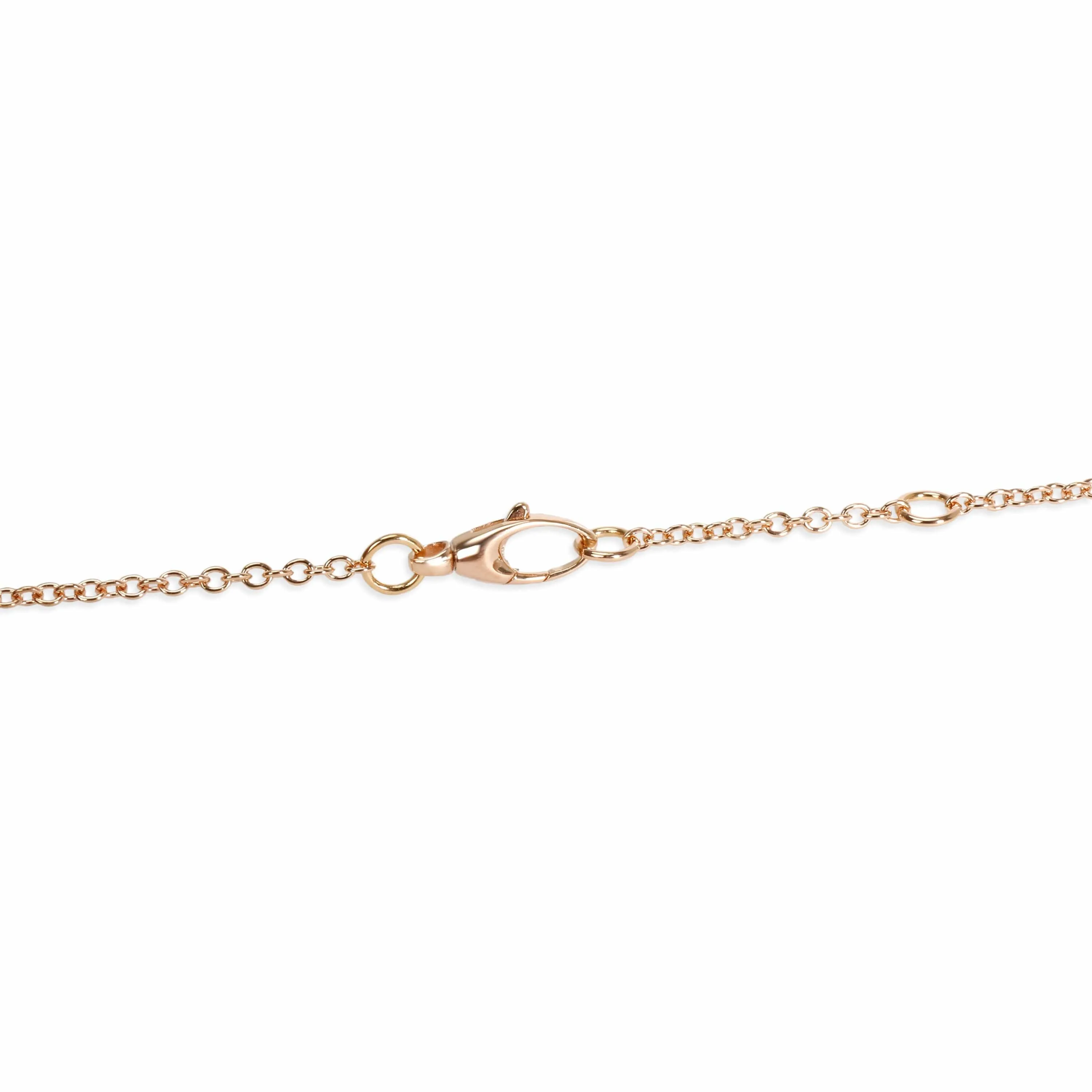 Bucherer Moonstone & Diamond Necklace in 18KT Rose Gold 0.05 CTW