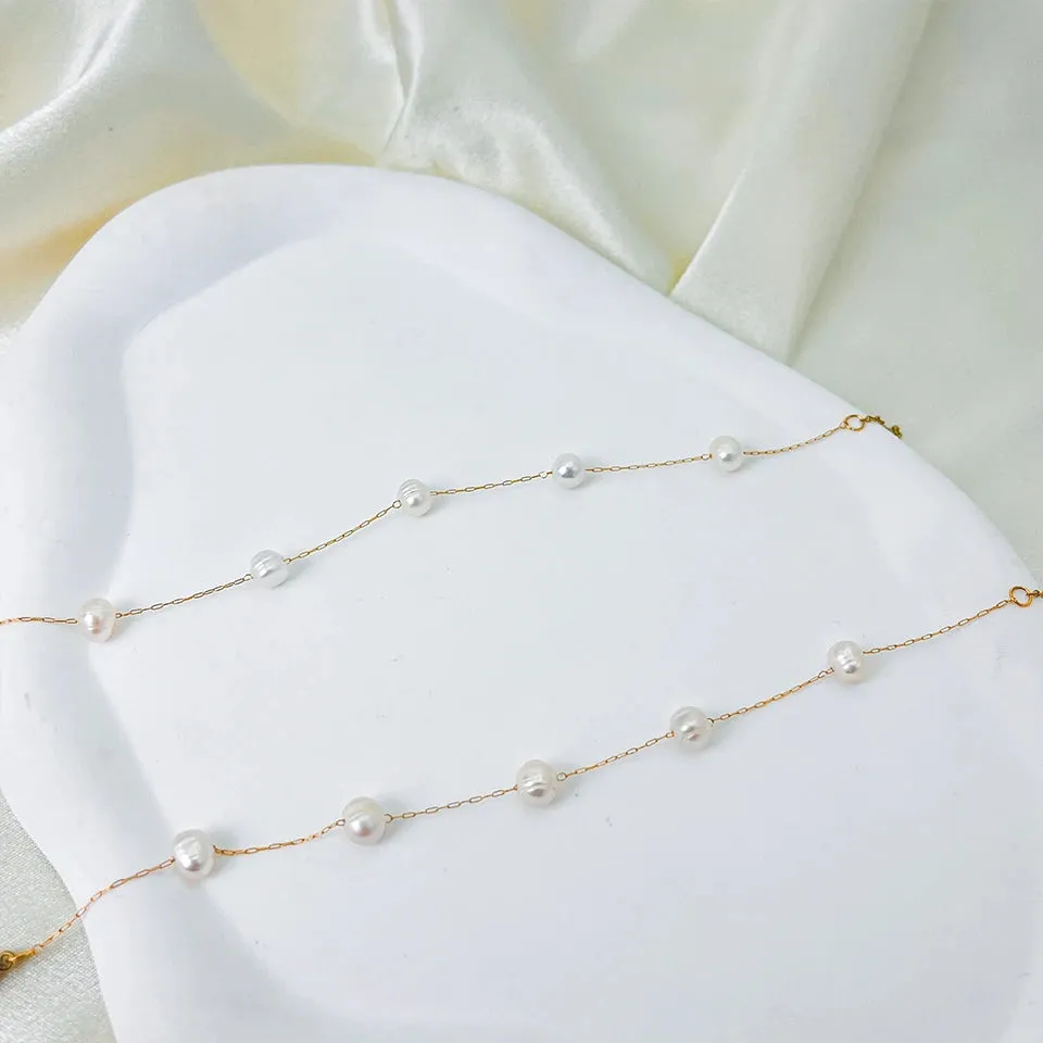 Chain Pearl Bracelet
