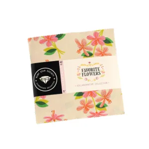 Charm Pack - 5x5-  Favorite Flowers by Ruby Star Society - Shipping Now!