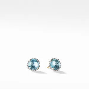 Chatelaine Earrings with Blue Topaz