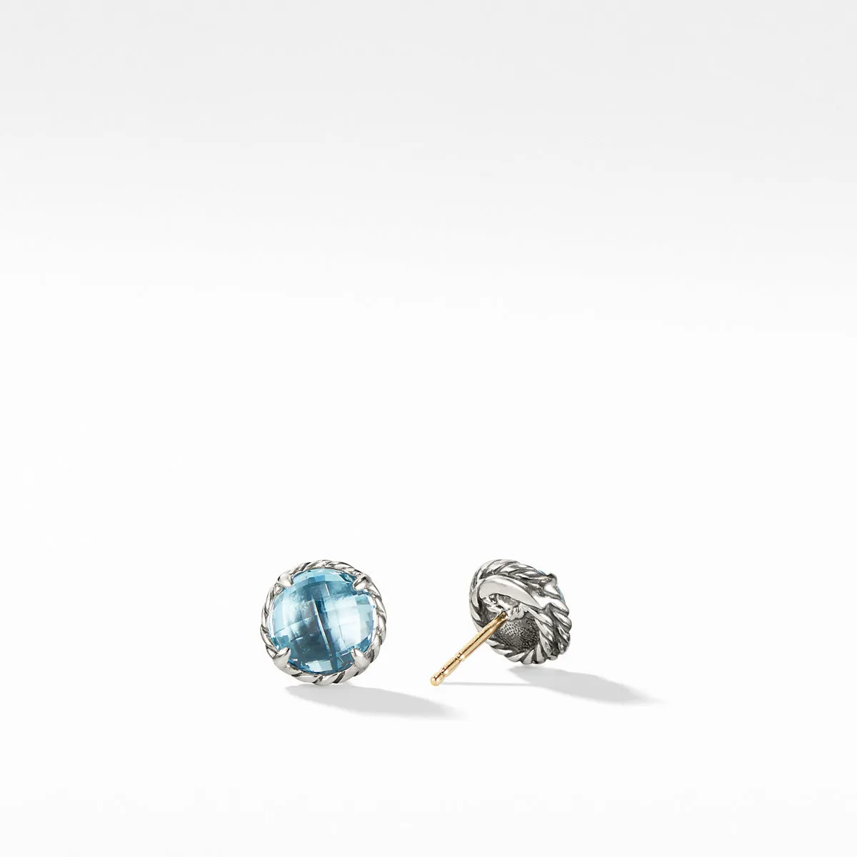 Chatelaine Earrings with Blue Topaz