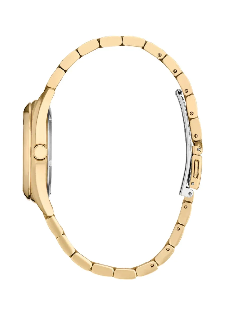 CITIZEN LADIES ECO-DRIVE DIAMOND MOTHER OF PEARL DIAL GOLD EW2702-59D