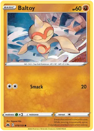 [Collector Troves] Pokemon Sword & Shield Crown Zenith Baltoy Card