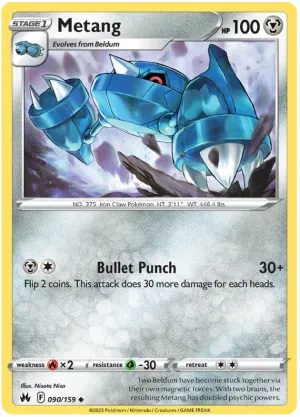 [Collector Troves] Pokemon Sword & Shield Crown Zenith Metang Card