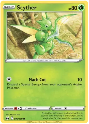 [Collector Troves] Pokemon Sword & Shield Crown Zenith Scyther Card