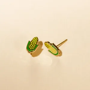 Corn on the Cob Stud Earrings