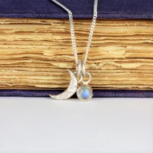 Crescent Moon Charm Necklace